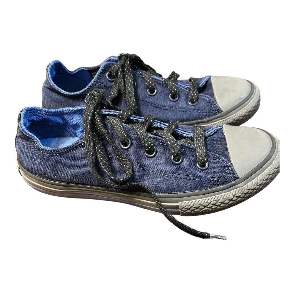 Converse All Star CounterClimate Water Repellent Blue Sneakers Lace-up Jr Size 2